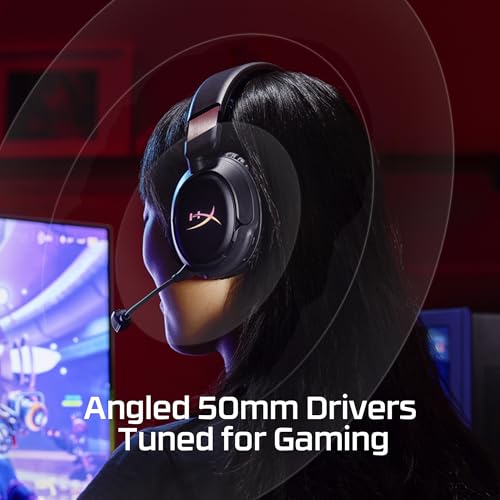 Image of HyperX Cloud Flight 2 - Wireless Gaming Headset, Customizable RGB Lighting with Removable Earcup Plates, up to 100 Hours of Battery Life, 2.4GHz & Bluetooth, Multi-Platform Compatibility - Black