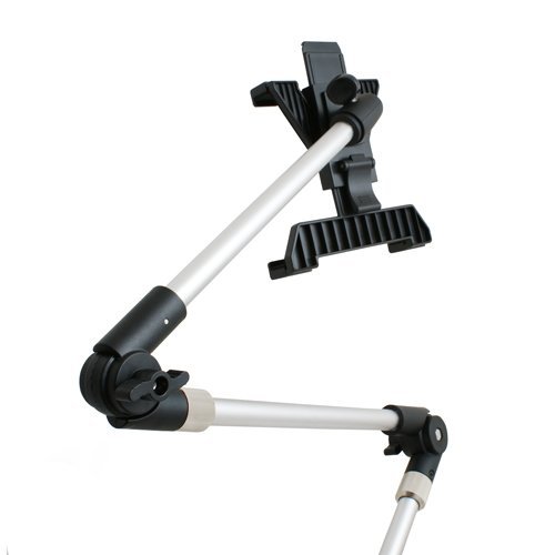 System-S - Supporto da Tavolo con Braccio orientabile Flessibile e Morsetto da Tavolo per iPad PRO (12, 9")
