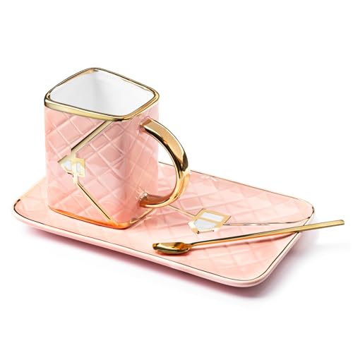 Ensemble céramique Deluxe rose vaisselle robuste et facile à nettoyer - 5