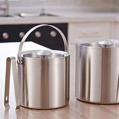 Seau à glace en acier inoxydable double paroi taille M