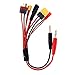 Produktbild LMIAOM 5in1 XT60 / 4mm Bananenstecker zu XT60 /XT30/DC5.5/T-Stecker/JST Adapterkabel for RC Modell B6 B6mini B6AC 608 620 Q6 Charger DIY Zubehör Montageteile (Color : Banana Plug)