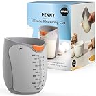 OTOTO Penny Penguin Silicone Measuring Cups for Cooking - 500ml 2 Cup Cute Measuring Cups for Baking, BPA-Free, Microwave Safe, Penguin Gifts, Cute Kitchen Accessories, Funny White Elephant Gifts
