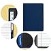 Gorbado A5 Padfolio Business Portfolio Folder,Junior Size Document Folder Organizer, Padfolio with Interior Pocket and Pen Loop, 5 x 8 Writing Pad Included, Navy Blue