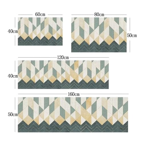 Alfombras de cocina acolchadas negro oro con tratamiento de secado rápido 3