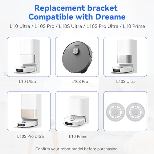 Image of Mop Pad Plate Accessories for Dreame L10S Ultra / L10s Pro Gen 2 / L10 Ultra / L10S Pro / L10 Prime / X20 Pro and Xiaomi X20+ Robot Vacuum Cleaner - Vacuum Pad Board Holder Replacement Part Attachment
