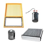 JJKSKV 4Pcs Oil Fuel Cabin Air Filters SetCompatible for MGZS 1.5L 2017- Engine:15S4C 26300-10018