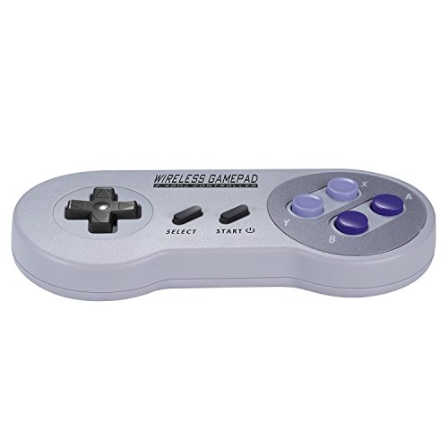Image of Asopiram Wireless Controller for SNES Classic /Switch /Windows, [2 Pack] 2.4G Joystick Gamapad Retro Rechargeable Controller with USB Receiver Compatible with PC Emulator Classic Games