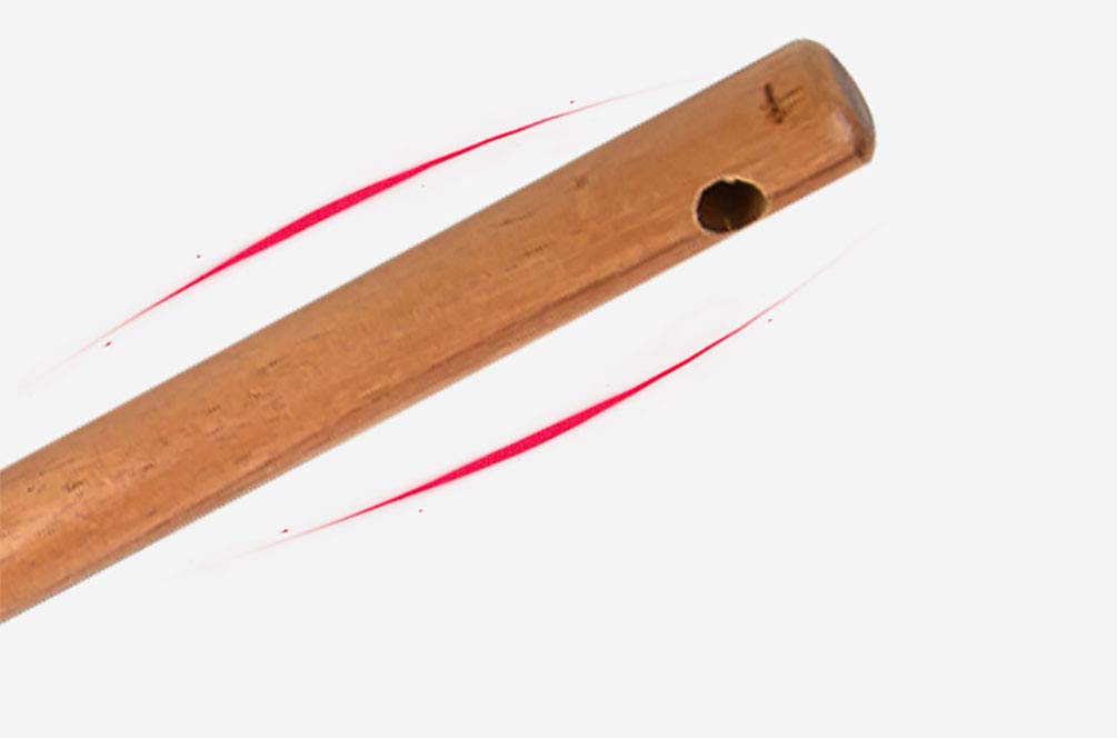 Pala de silicona antiadherente con mango largo de madera, utensilios de cocina resistentes al calor, espátula wok de 13.7 pulgadas