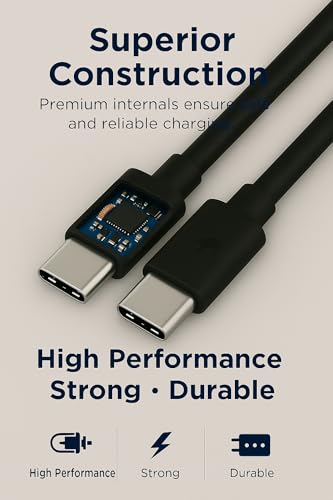 Image of Motorola 68W USB-C Turbopower Charging Adapter with Type C 3.3ft Cable for Motorola Edge 70, Edge 60 Pro, 60 fusion, 60, 50 fusion, G86, G85,Razr 60, Tablet| Support 33W Quick Charge 3.0 Charge, Black