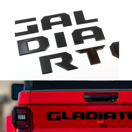 Image of Gloss Black Tailgate Emblem Compatible with 2019-2024 Gladiator