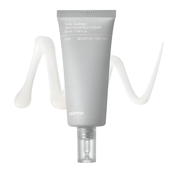 celimax Dual Barrier Skin Wearable Cream | Long Lasting Cream Face Moisturizer with Ceramides, Hyaluronic Acid, Moisturizing, Hydrating, Soothing, Repairing, Day & Night Cream, 50ml
