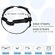 COYUN 2 Stück Sonnenbrille für Hunde, Hundebrille für Kleine Hunde UV Schutz Winddichte Wasserdichter, Haustier Sonnenbrillen mit Einstellbar Gummiband, Schwarz, Rot