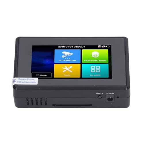 Kit de Testeur de Surveillance Vidéo avancé, écran Tactile IPS 4 Pouces, Test de Caméra HD, Testeur de Moniteur Vidéo Analogique de Connexion de...