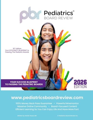 PEDIATRICS BOARD REVIEW: Your EFFICIENCY BLUEPRINT to Passing the Pediatric Boards cover