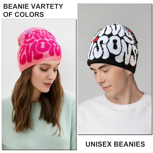4 Pcs Beanies y2k for Women Men Spider Web Beanie Acrylic Knitted Hat Casual Beanies - Image 3