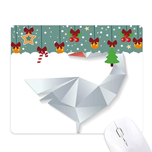 Tapis de souris géométrique en caoutchouc avec grand motif tapis de Noël