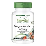 Sango Koralle Kapseln 1000mg - VEGAN - 90 Kapseln - enthält 340mg Calcium pro Kapsel