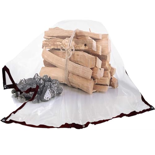 Lona transparente resistente de 0.12 mm impermeable y protectora contra lluvia para jardín 7