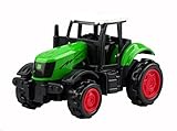 Trattore Die Cast Scala 1:64 Modellino Trattore 1/64 Trattore Die Cast Scala 1:64 Modellino Metallo Trattore Agricolo Trattore Fattoria Giocattolo cm 7.5 (VERDE)