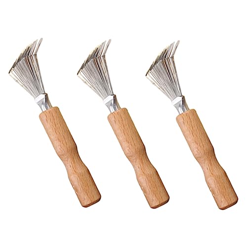 Beatifufu 4sets Hair Brush Cleaner Hair Comb Cleaning Brush Comb Detangler 3pcs*4