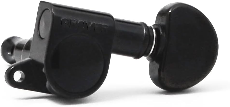 Grover Mini Romatics Machineheads ~ 3+3 ~ Black Chrome
