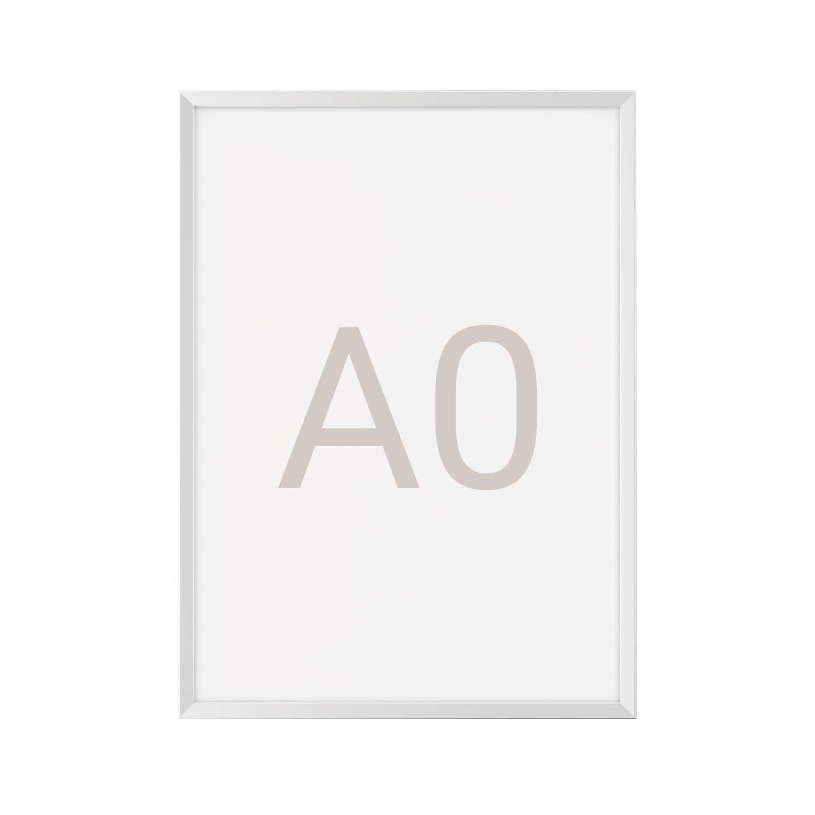 MAUL Marco abatible A0 MAULsolid aluminio plateado para pósteres | cambio rápido de carteles, montaje mural sencillo, lámina resistente a UV, formato vertical elegante