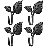 Fonctionnel et beau : en tant que crochet mural décoratif et crochet décoratif en forme de feuille, ces crochets servent à deux fins : organiser des objets personnels et enrichir vos murs avec un charme accrocheur de crochets muraux rétro, crochets muraux en fer, support mural en fer forgé