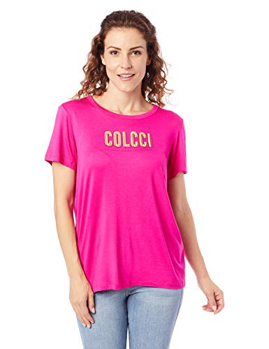Camiseta Estampada, Colcci, Feminino, Rosa Albertine, M