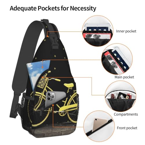 Bolso cruzado tipo bandolera negro para adultos miniatura 4