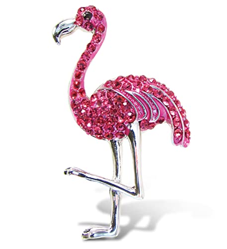 Imán decorativo flamingo rosa 2.5 pulgadas