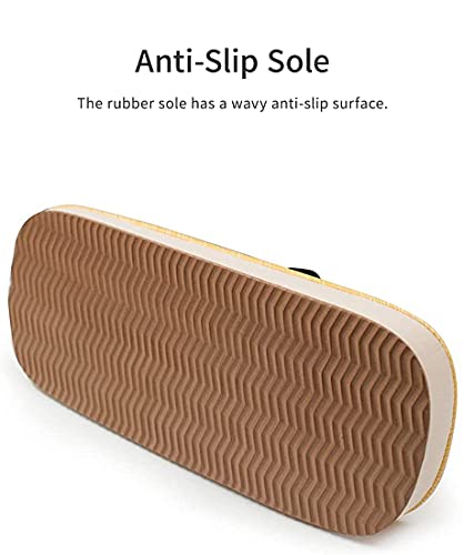 Image of KYOETSU Men's Japanese Setta Zori Sandals with Sponge Cushion Sole, 6-10