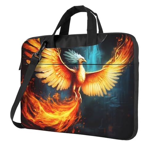 Bolso maletín para laptop con diseño de fénix miniatura 1