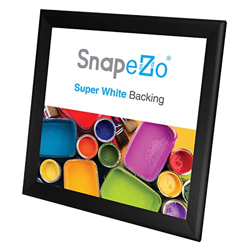 Snapezo Black Poster Frame 36X36 Inches, 1.7" Aluminum Profile, Front-Loading Snap Frame, Wall Mounting, Wide Series #TOP3
