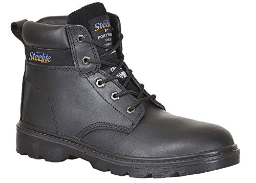 Portwest Steelite Thor Boot S3, Size: 44, Colour: Black, FW11BKR44