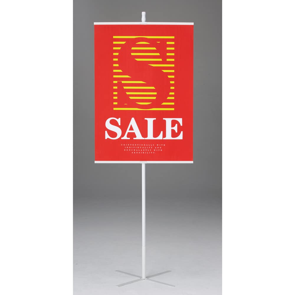 Amazon | 簡易型 ポスタースタンド A1用 幅60×奥行59.5×高さ185～300cm