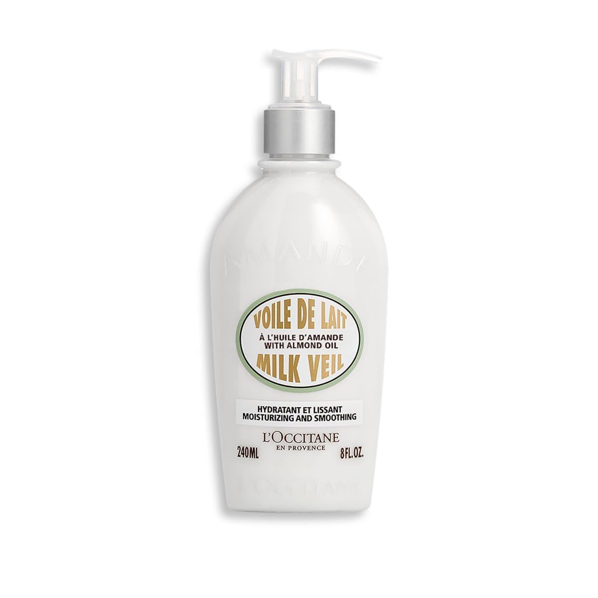 L'OCCITANE Almond Milk Veil 240ml | 97% Readily Biodegradable | Nourishing, Softening & Toning | Premium & Clean Beauty Skincare for All Skin Types