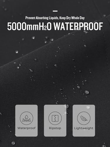 SaphiRose Women's Waterproof Rain Jacket Lightweight Raincoat Hooded Windbreaker Trench Coat - Image 5