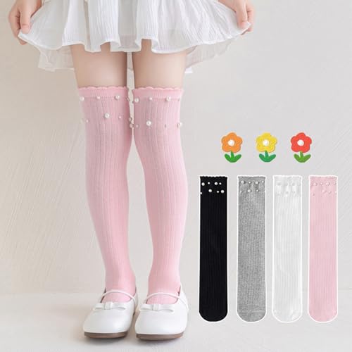 Over Knee Length Socks for Girls Soft and Breathable Long Stockings Solid Color for Daily Wear and Parties4