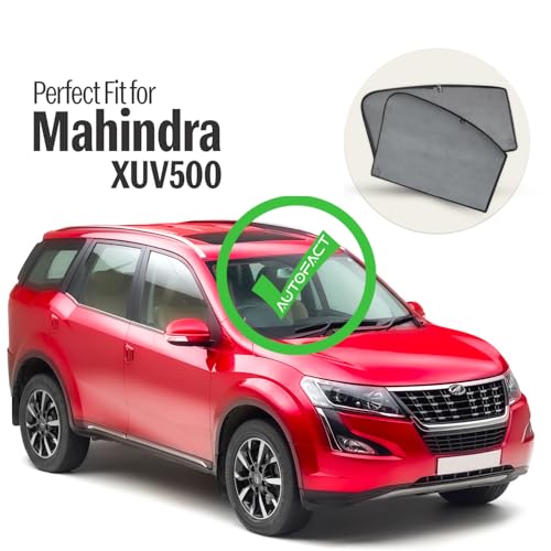 Image of Autofact Car Sunshades for Mahindra XUV 500, UV Protection, Useful Car Accessories, Custom fit Sun Shades for Side Windows, Set of 6