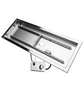 Celestial CSA Certified Burner Kit – 36” x 12” Stainless Steel Fire Pit Burner Pan, Electronic Ig...