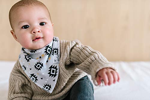 Copper Pearl Baby Bandana Bibs - 6 Pack Soft Cotton Baby Bibs for Drooling and Teething, Absorbent Drool Bibs for Baby Girl and Boy, Adjustable to Fit Newborns to Toddlers, Tons of Styles (Hawk Set) - Image 5