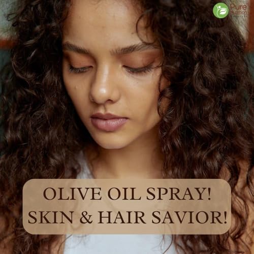 Image of Pure Nutrition Olive Oil Cooking Spray 400ml (200ml X 2)| 100% Organic, Extra Virgin, Cold Pressed, Natural; Cook Healthy with 10X LESS Oil | Ideal for Dressing, Baking, Air-Frying | Good for Skin, Hair & Massage