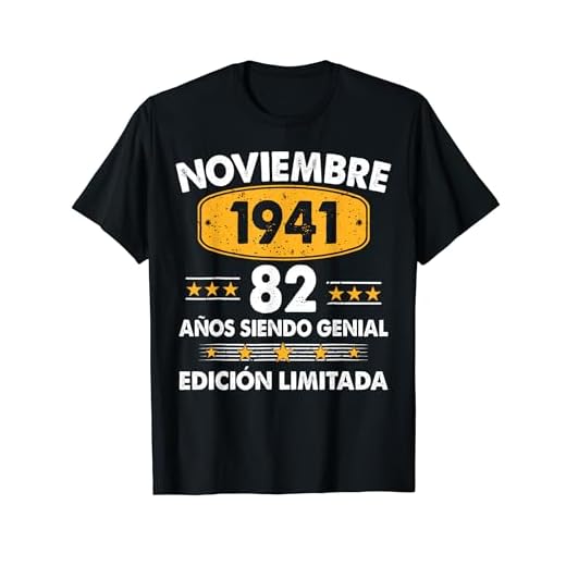 82 Años Cumpleaños Regalo Noviembre 1941 Noviembre 82 Años Camiseta