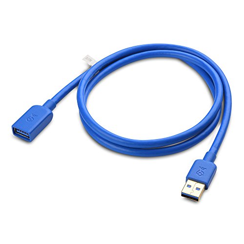 Cable Matters 2-Pack Short Usb To Usb Extension Cable 3 Ft (Usb 3.0 Extension Cable/Usb Extender) In Blue For Webcam, Vr Headset, Printer, Hard Drive And More - 3 Feet #TOP2