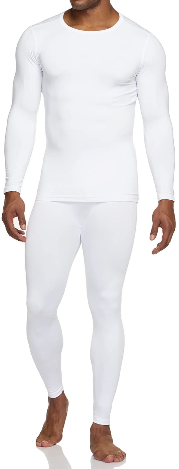 Sponsored Ad - Men's Thermal Underwear Set, Microfiber Soft Fleece Lined Long Johns, Winter Warm Base Layer Top & Bottom