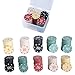 Shurhome 100Pcs Casinos Chip with Case Roulettes Game Bingo Chip Counting Counters Chip Kids Teaching Reward