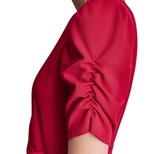 Image of DKNY Women's Jewel Neck Scuba Crepe Dress