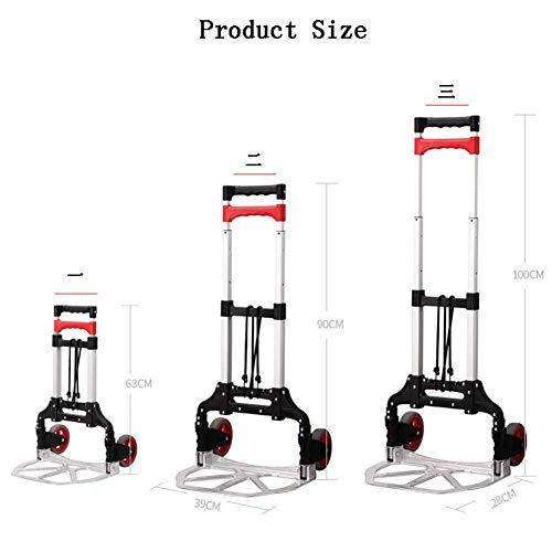 Carrito Plegable Multiusos de Aluminio con 4 Ruedas miniatura 6