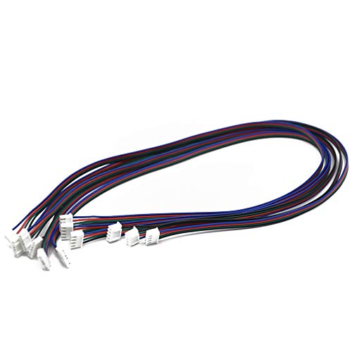 Iverntech 6pcs 500MM XH2.54 4pin to 6pin Terminal Stepper Motor Cables for 3D Printer Nema 17 Stepper Motor