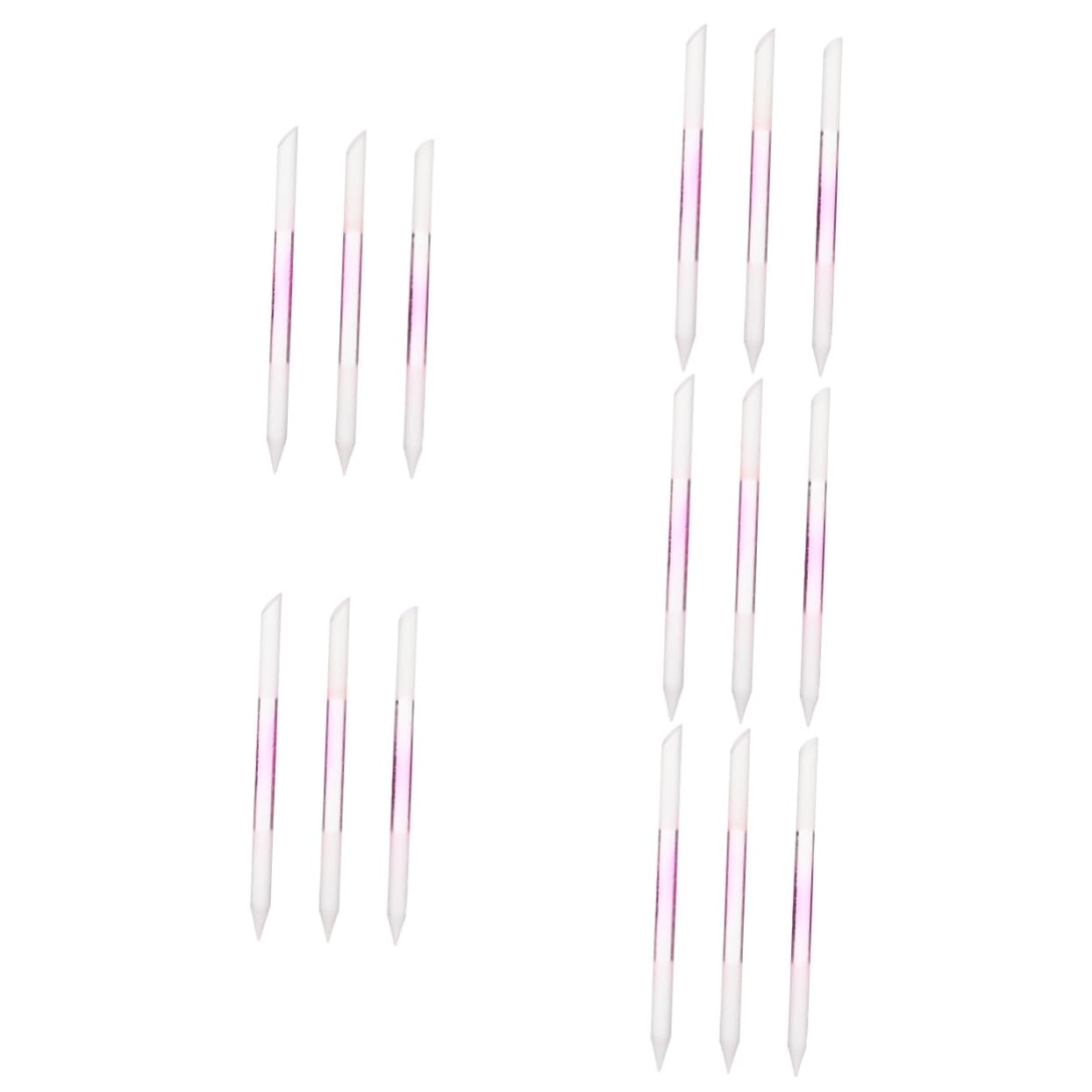 FRCOLOR 15 Stk Nagelfeile Mit Doppelkopf Nail Art Pen Nagelhautentferner Trimmer Nagelfeile Aus Kristall Nagelpufferfeile Nagellackfeile Nagelfeile Nagelhautschieber Glas Schleifstange